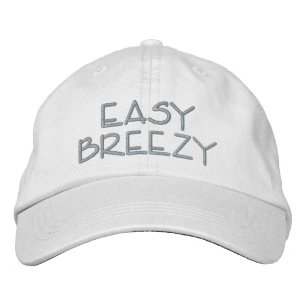 Easy Breezy-roligten Life (sommartid) Broderad Keps