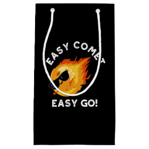 Easy Comet Easy Go Funny Astronomy Pun Mörk BG