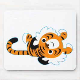 Easy-Going Cute Tecknad Tiger Mousepad Musmatta