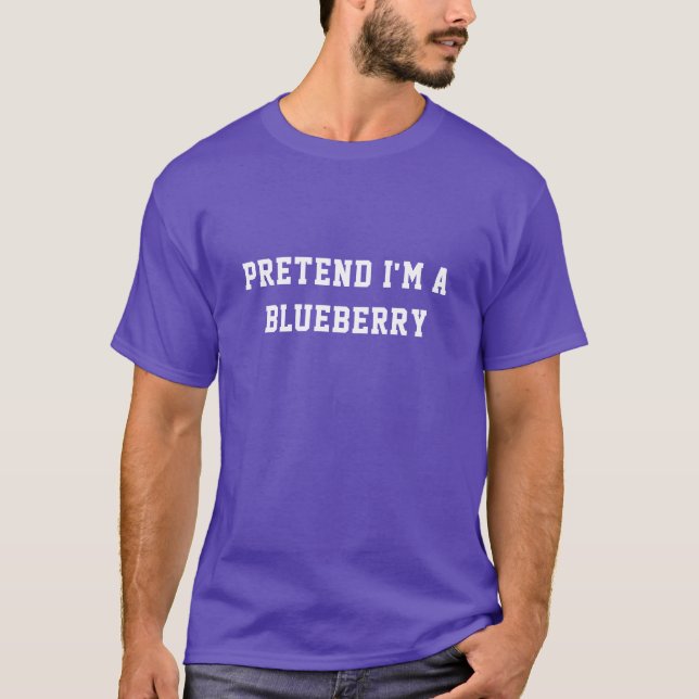 Easy Halloween Costume Blueberry T Shirt (Framsida)