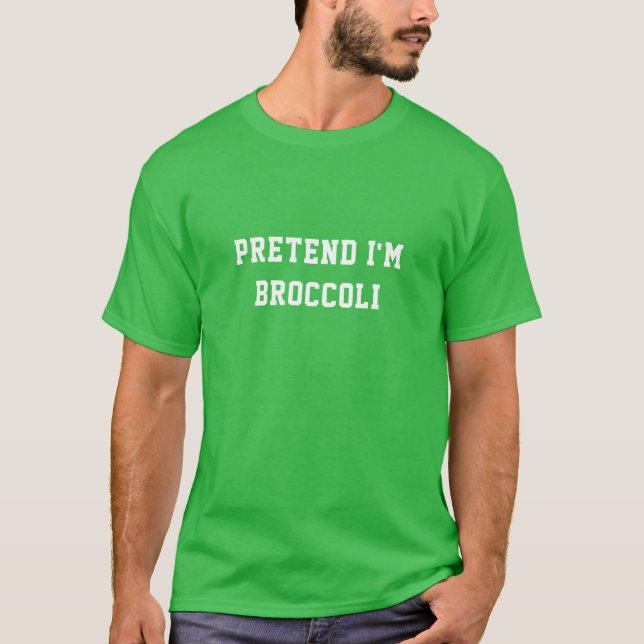 Easy Halloween Costume Broccoli T Shirt (Framsida)