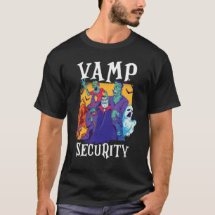 Easy Halloween Costume för vampig säkerhet T Shirt