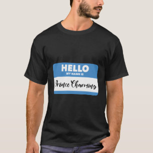 Easy Halloween Costume Prince Charming Namn bricka T Shirt