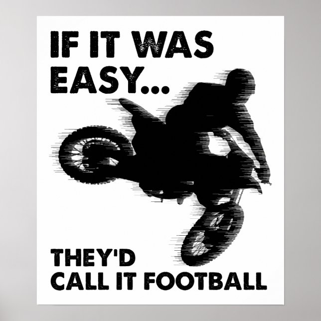 Easy is Football Funny Poster (Framsidan)