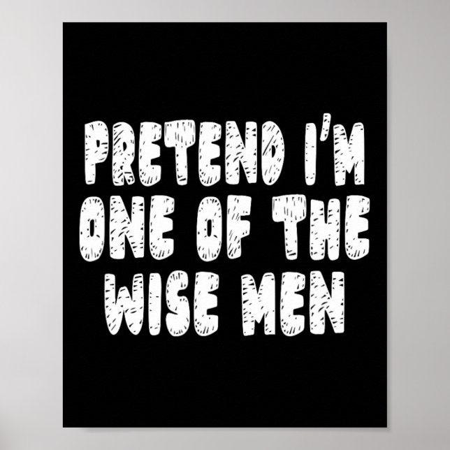 Easy jul Natiativitetskostnad Wise Manar Poster (Framsidan)