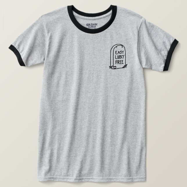 Easy Lucky Free Ringer Tee (Design framsida)