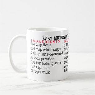 EASY MICROWAVE CAKE RECIPIPE MUGG