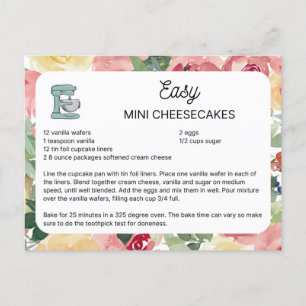 Easy Mini Cheesecake Vykort