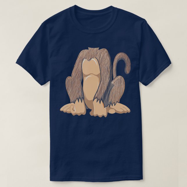 Easy Monkey Costume Monkey Body Headless Monkey Co T Shirt (Design framsida)