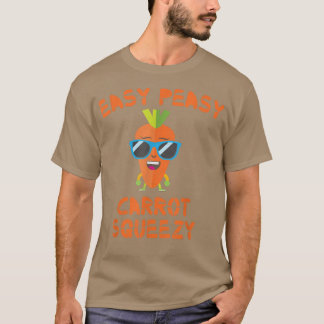 Easy Peasy Carrot Squeezy Drink Carrot Juice Vegan T Shirt
