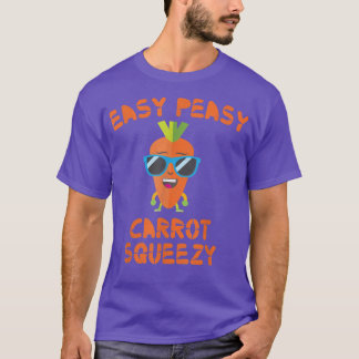 Easy Peasy Carrot Squeezy Drink Carrot Juice Vegan T Shirt