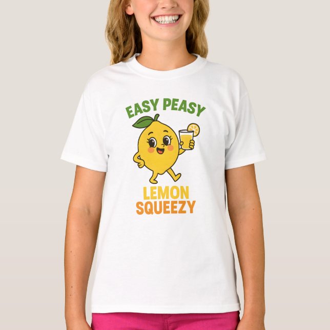 Easy Peasy Lemon Shirt Lemon Squeezy Tee (Framsida)