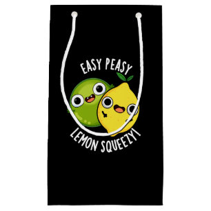 Easy Peasy Lemon Squeezy Funny Fruit Pun Mörk BG