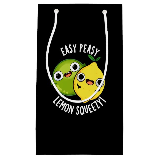 Easy Peasy Lemon Squeezy Funny Fruit Pun Mörk BG (Framsidan)