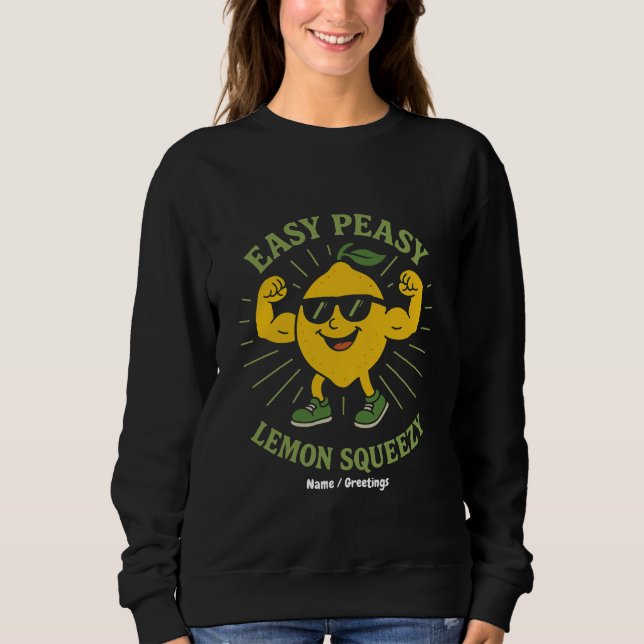 Easy Peasy Lemon Squeezy Gift - Lustigt Hej Sommar T Shirt (Framsida)