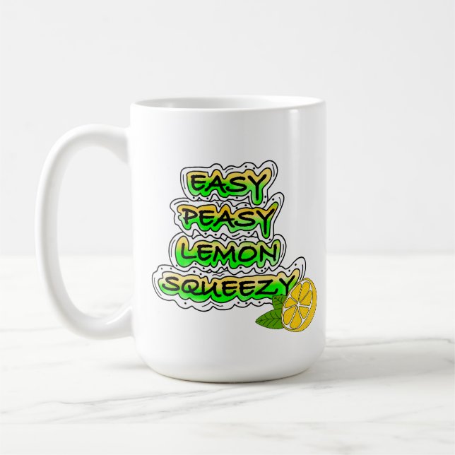 Easy Peasy Lemon Squeezy Kaffemugg (Vänster)