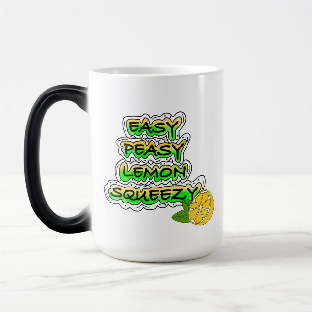 Easy Peasy Lemon Squeezy Magisk Mugg (Vänster)