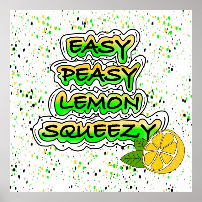 Easy Peasy Lemon Squeezy Poster (Framsidan)