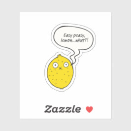 Easy Peasy Lemon What?! Klistermärken