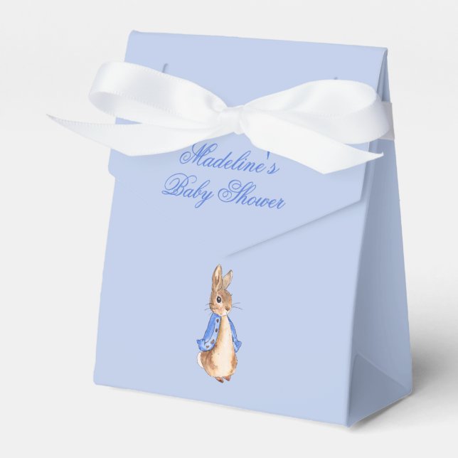 Easy Personalize Peter the Rabbit Baby Shower Presentaskar (Framsidan Sidan)