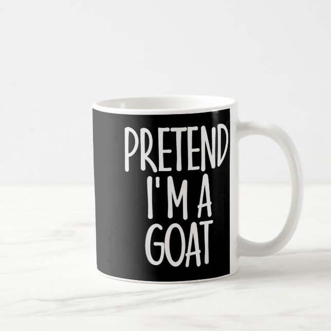 Easy Pretend I'm Goat Costume Gift Funny Farmer Ha Kaffemugg (Höger)