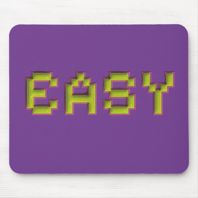 EASY Retro Pixel Art Gamingmusmatta - 3D Neon De Musmatta (Framsidan)