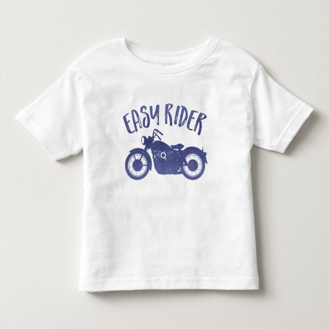 Easy Rider Denim Skriv ut T-Shirt (Framsida)