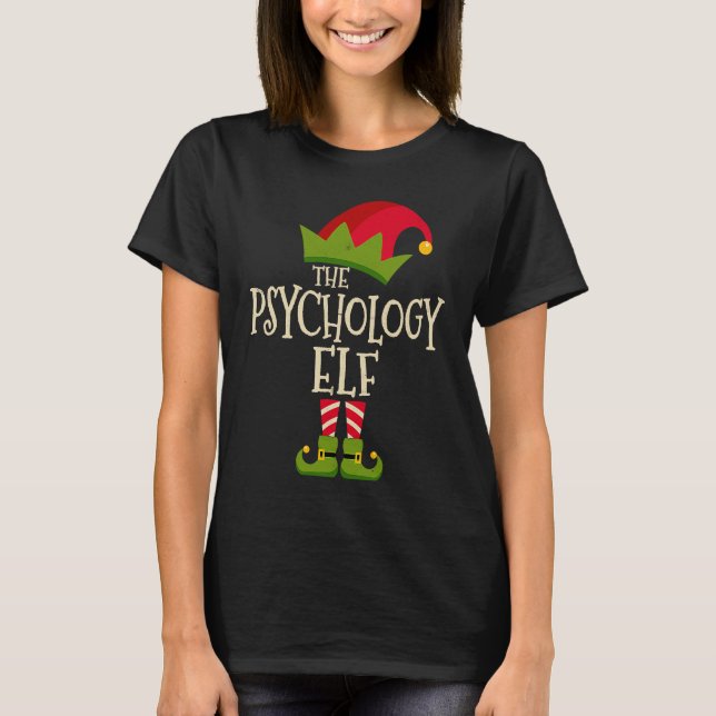 Easy The Psychology Elf Costume Family Group  Chri T Shirt (Framsida)