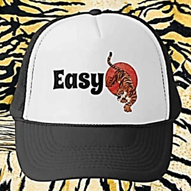 "Easy Tiger" Funny Truckerkeps - fet typografi (Skapare uppladdad)