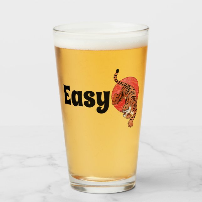 Easy Tiger Pintglas – Fet typografi Glaskopp (Framsida fylld)