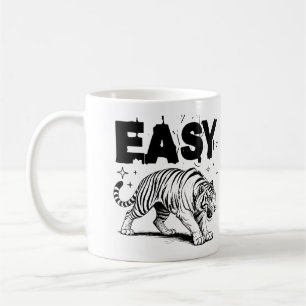 Easy Tiger Retro Vild Djur älskare Wildlife Kaffemugg