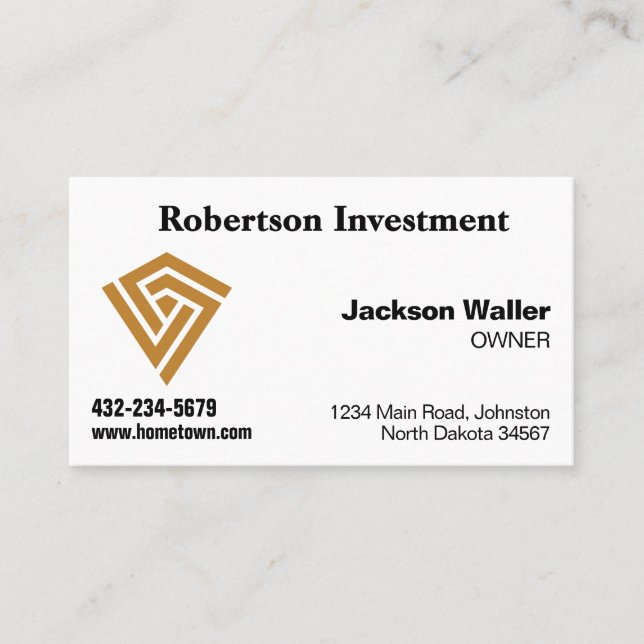 Easy to Read Calling Card for Any Business Visitkort (Framsida)