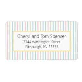 Easy To Read Multi Color Return Address Label Fraktsedel