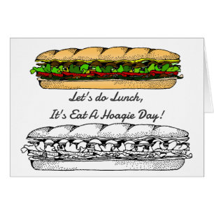 Eat a Hoagie Day Hälsning OBS Kort