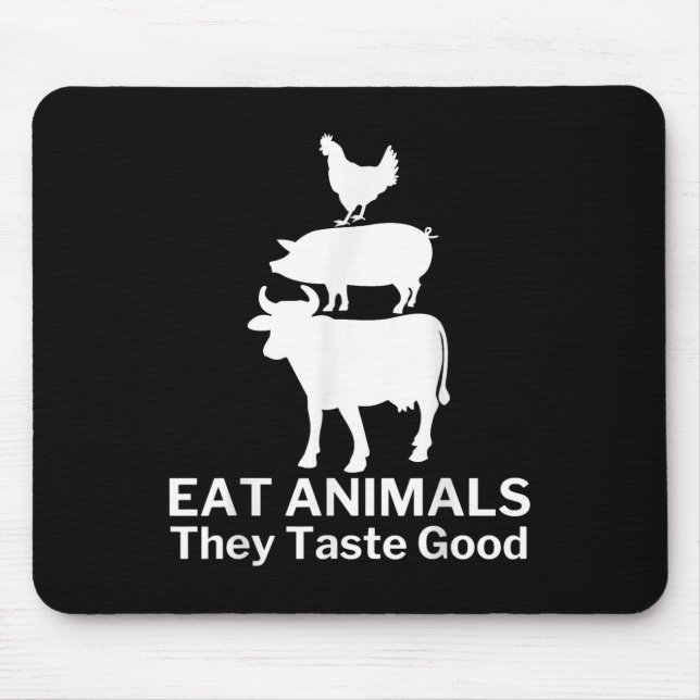 Eat Animals Funny Bbq Grilling Musmatta (Framsidan)