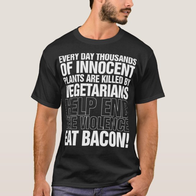 Eat Bacon Manar Funny Chef Bbq Fars dag baking c T Shirt (Framsida)
