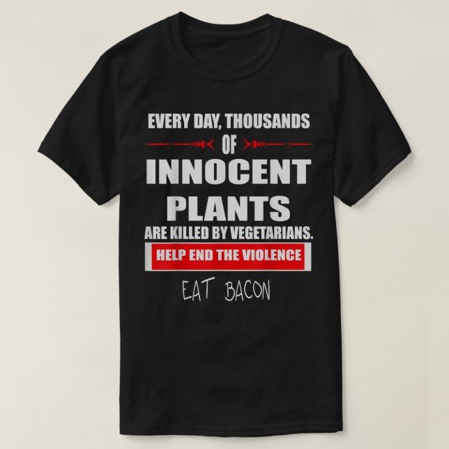 Eat Bacon t Bacon Gifts T Shirt (Design framsida)