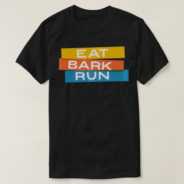 Eat Bark Springa, förpackningen T Shirt (Design framsida)