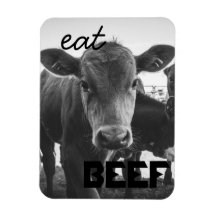 ’Eat Beef’ Calf Magnet