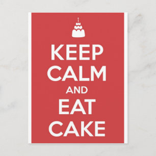 Eat Cake Vykort