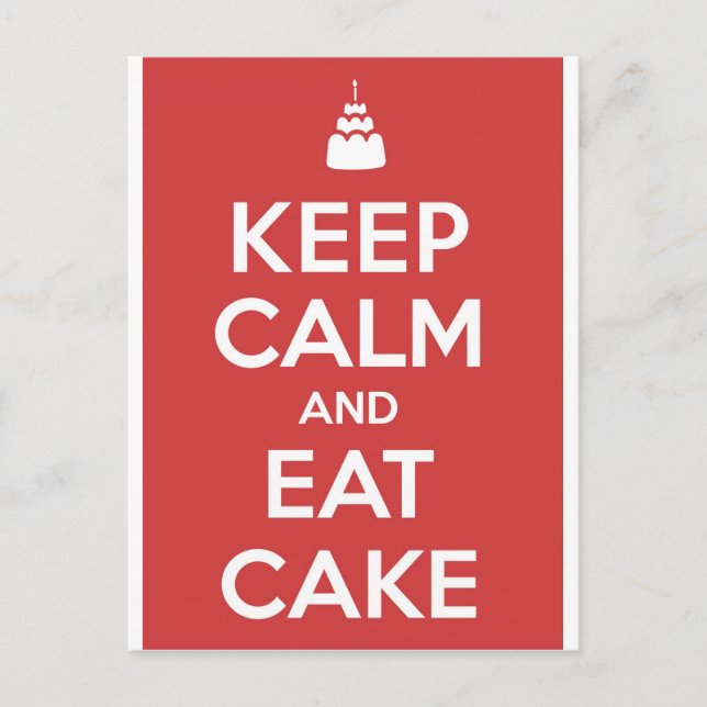 Eat Cake Vykort (Framsida)