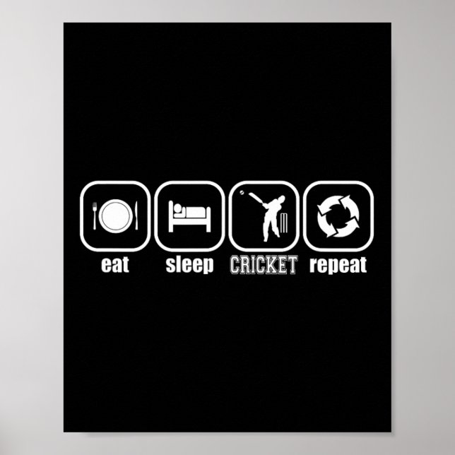 Eat  cricket coaching poster (Framsidan)