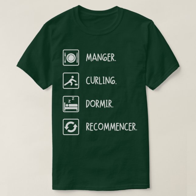 Eat Curling Sviloläge - omstart T Shirt (Design framsida)