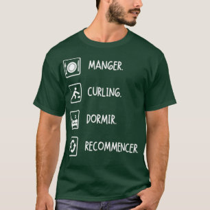 Eat Curling Sviloläge - omstart T Shirt