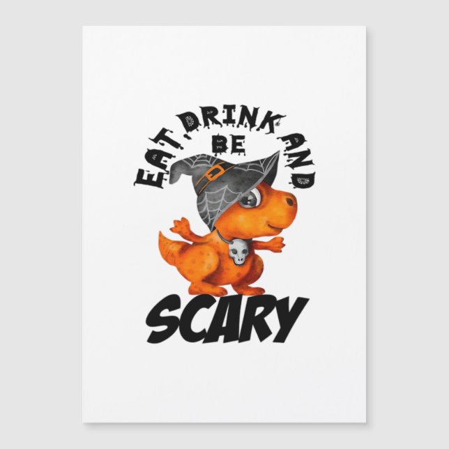 Eat Drink And Be Scared Funny Quote (Framsida)