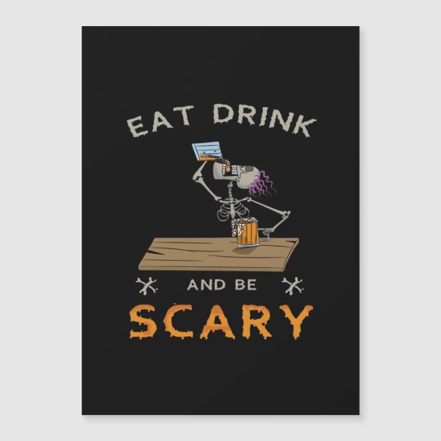 Eat Drink And Be Scary Aesthetic Graphic (Framsida)