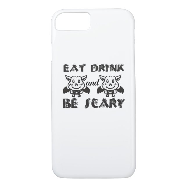 Eat Drink And Be Scary Aesthetic Unique Case-Mate iPhone Skal (Baksida)
