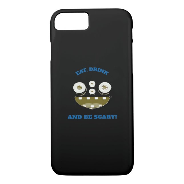 Eat Drink And Be Scary Classic Minimal Clean Case-Mate iPhone Skal (Baksida)