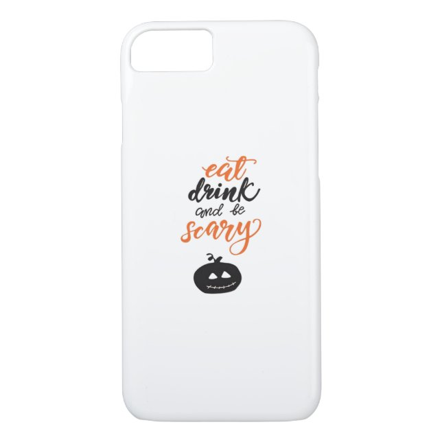 Eat Drink And Be Scary Funny Halloween Case-Mate iPhone Skal (Baksida)