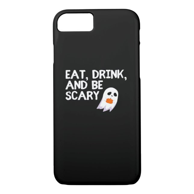 Eat Drink And Be Scary Halloween Spirit Modern Case-Mate iPhone Skal (Baksida)
